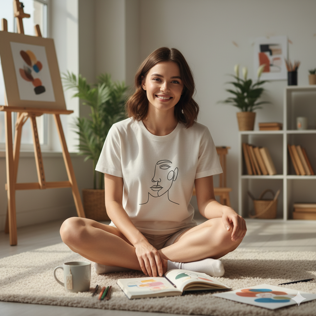 Line Art Designs: The Minimalist Trend Taking Over Tees