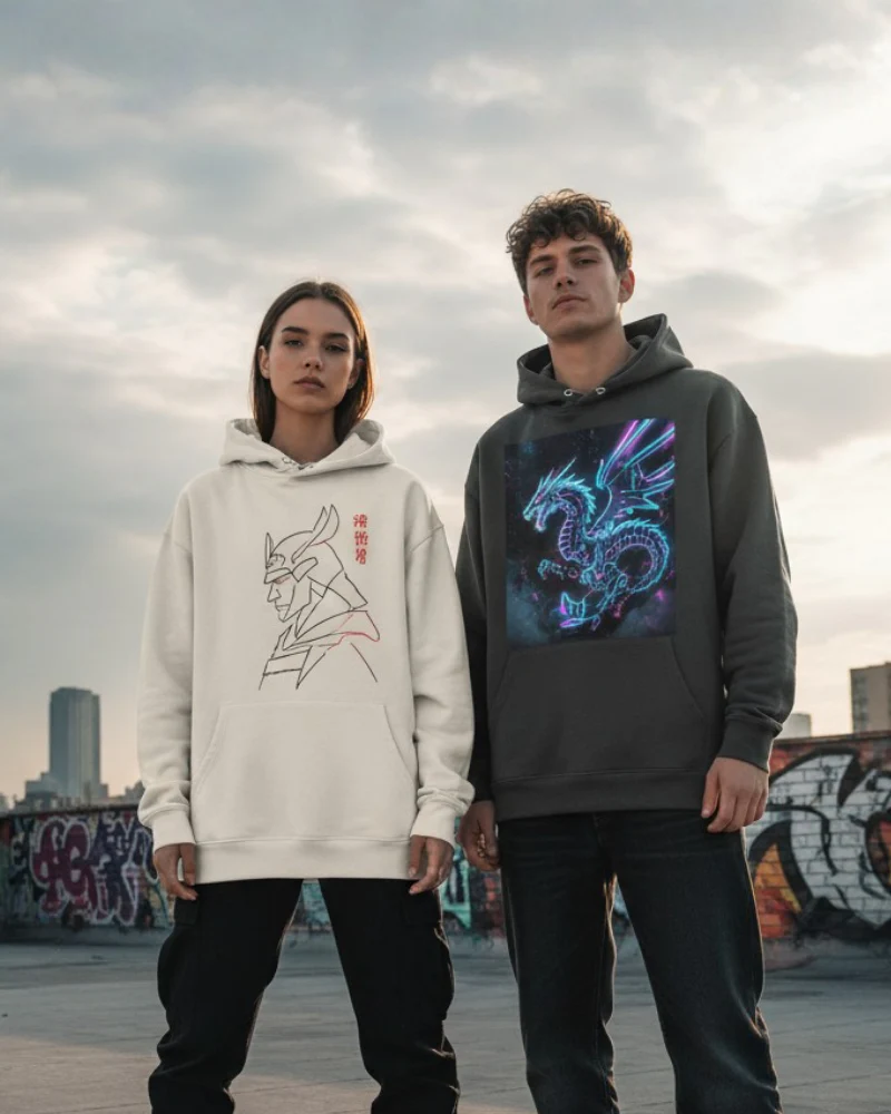 Unisex graphic hoodies collection