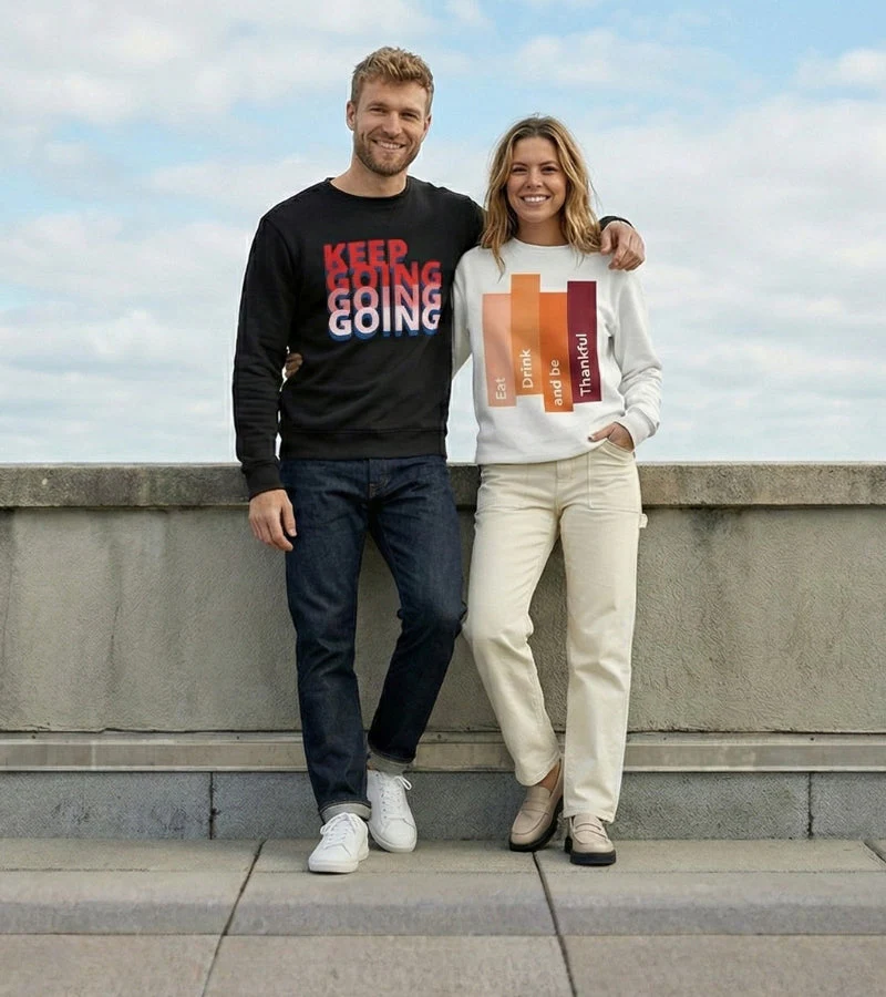 Graphic sweatshirts for men and women collection