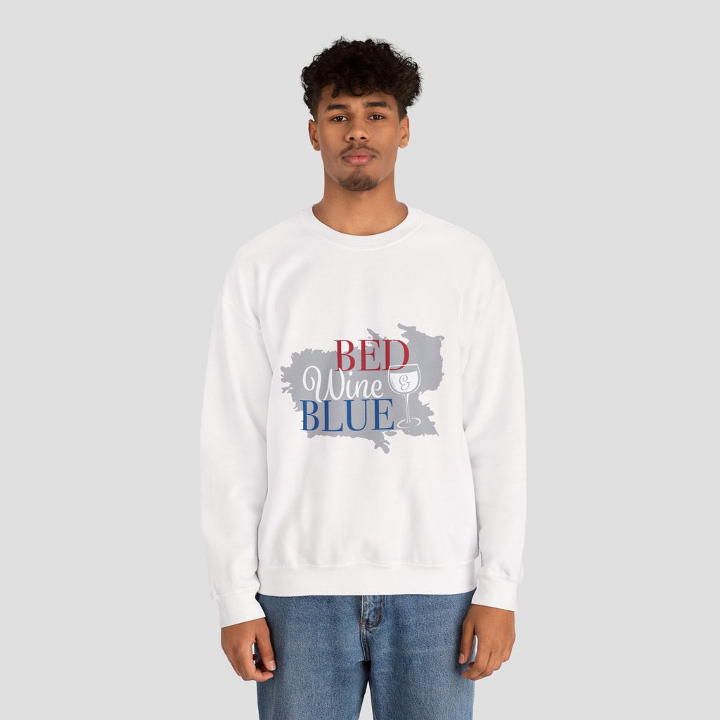 Bed Wine Blue Crewneck Sweatshirt