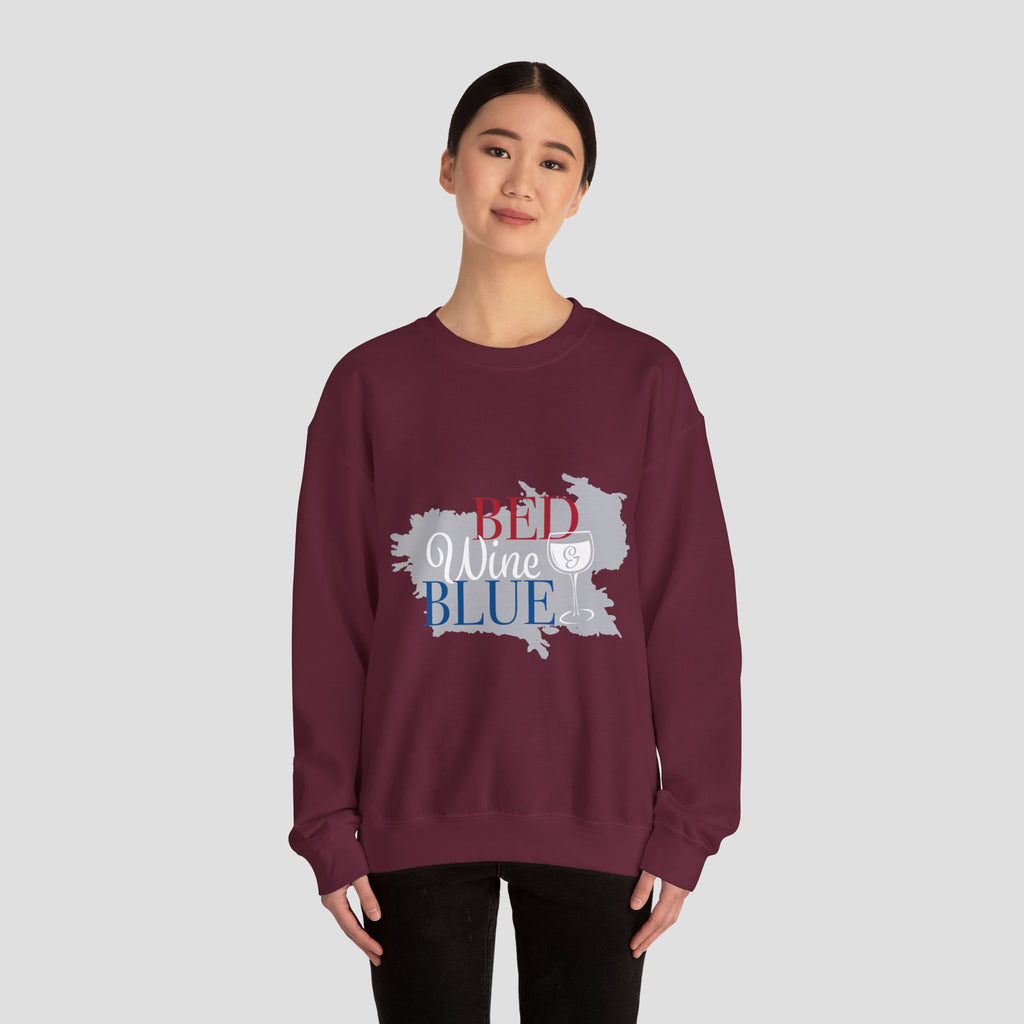 Bed Wine Blue Crewneck Sweatshirt