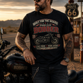 Biker motorcycle graphic t-shirt product image