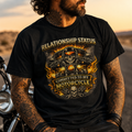 Biker motorcycle graphic t-shirt product image