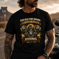 Biker motorcycle graphic t-shirt product image