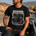 Shadow Phantom Ride In The Shadows Honda Motorcycle Graphic Tee main graphic tee image