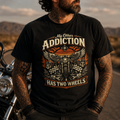 Biker motorcycle graphic t-shirt product image