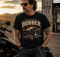 Biker motorcycle graphic t-shirt product image