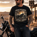 Biker motorcycle graphic t-shirt product image