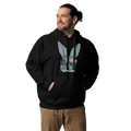 Unisex Stay Weird Bunny Graphic Premium Pullover Hoodie Black
