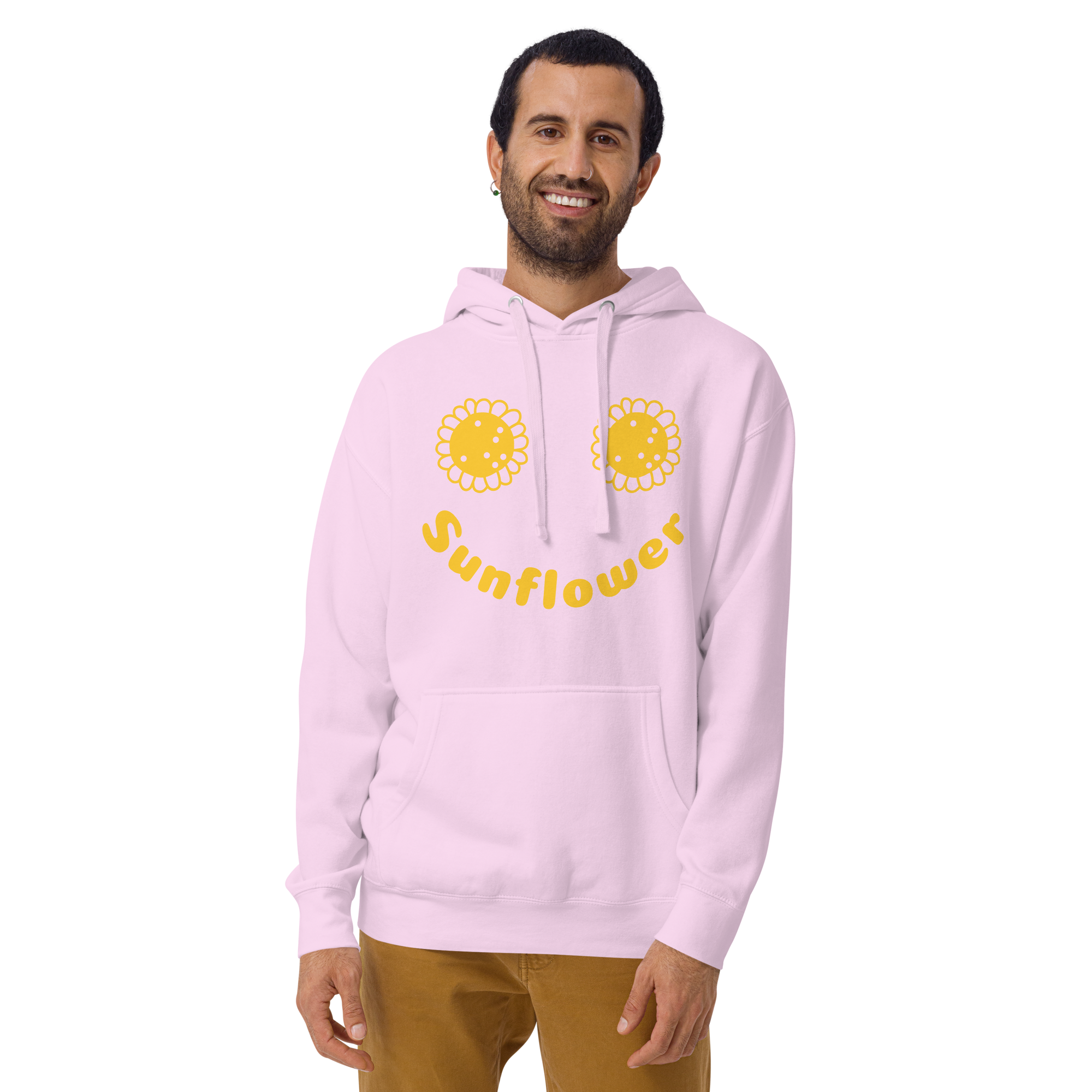 Unisex Sunflower Graphic Premium Pullover Hoodie lavender