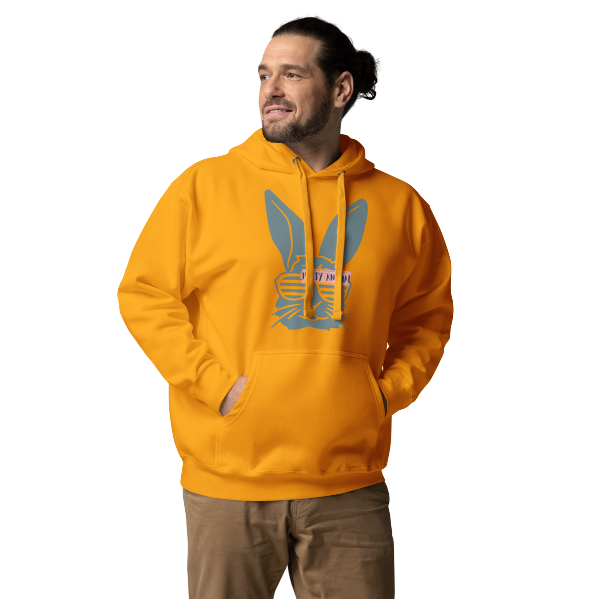 Unisex Stay Weird Bunny Graphic Premium Pullover Hoodie Team Red