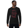 Unisex Santa S Helper Christmas Raglan Printed Sweatshirt burgundy
