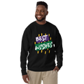 Unisex Best Wishes Premium Printed Sweatshirt black