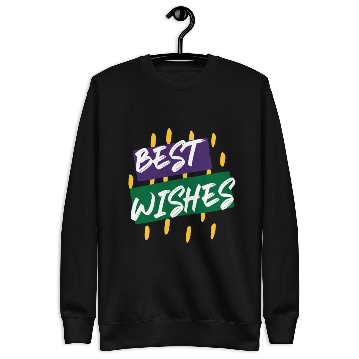 Unisex Best Wishes Premium Printed Sweatshirt team-royal