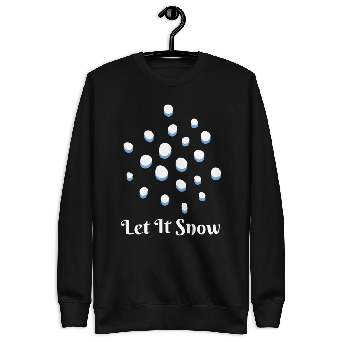 Unisex Let It Snow Winter Snowfall Premium Printed Sweatshirt team-royal