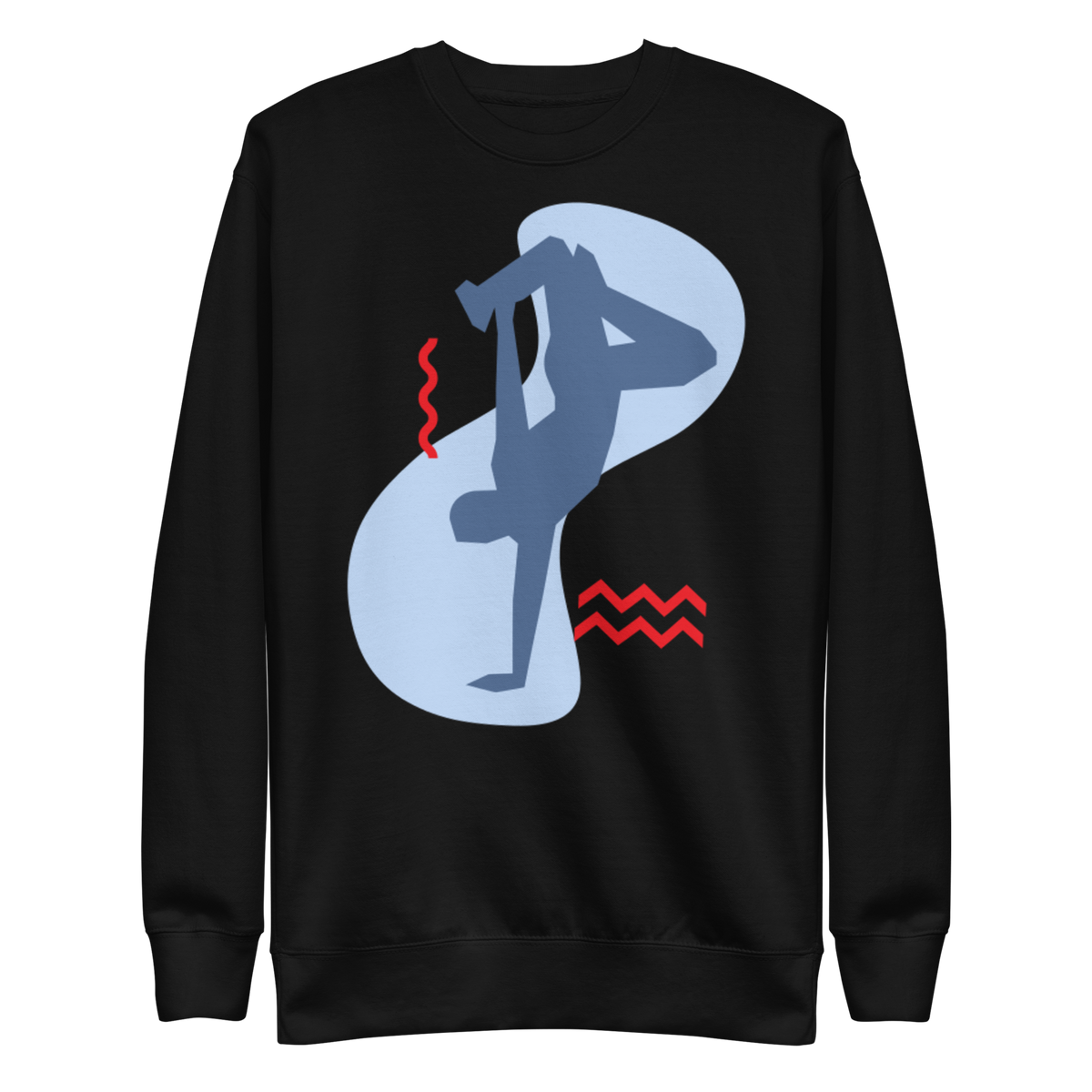 Unisex Yoga Dancer Pose Premium Printed Sweatshirt forest-green