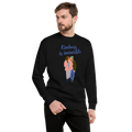 Unisex Kindness Is Invincible Premium Printed Sweatshirt black