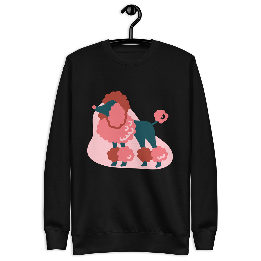 Unisex Life Is Better With Dog Premium Printed Sweatshirt 1 navy-blazer