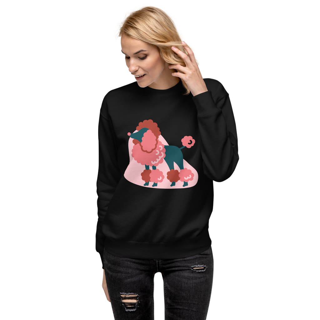 Unisex Life Is Better With Dog Premium Printed Sweatshirt 1 black