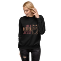 Unisex Life Is Better With A Cat Premium Printed Sweatshirt white