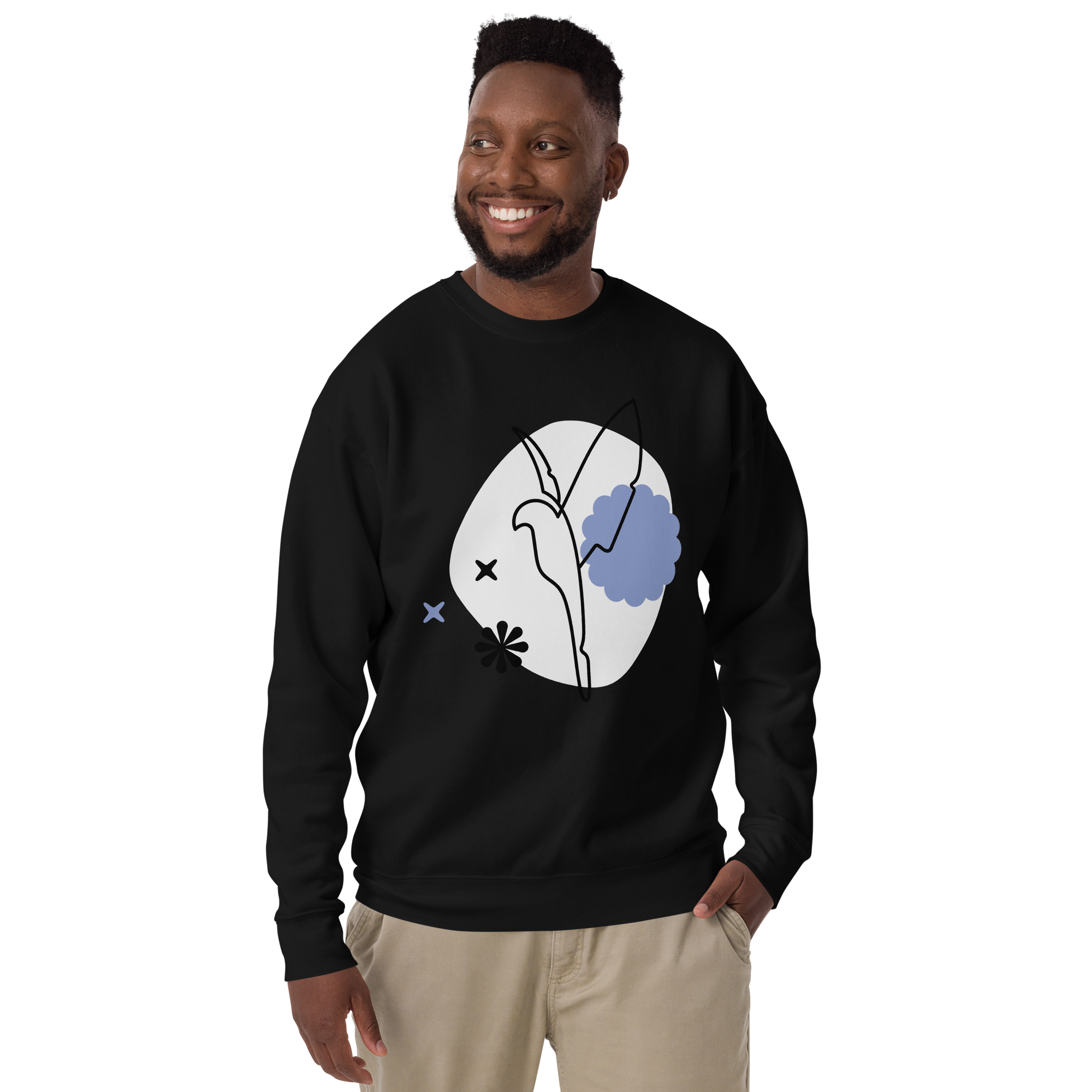 Unisex Dove Premium Printed Sweatshirt 