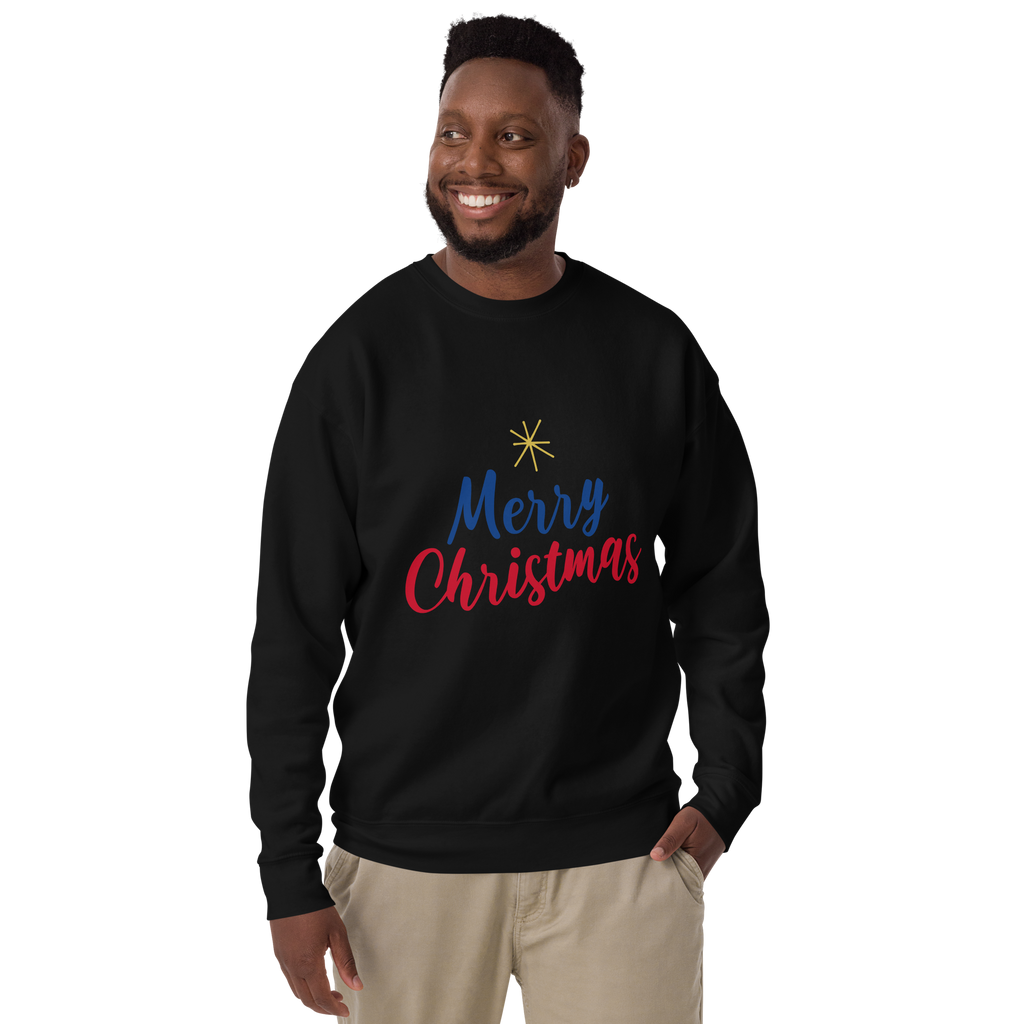 Unisex Merry Christmas Premium Printed Sweatshirt 