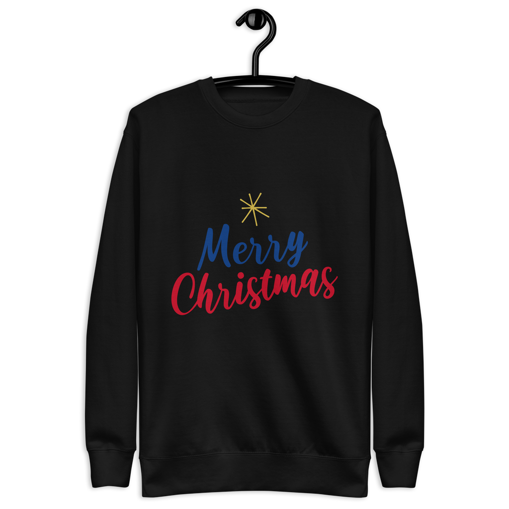 Unisex Merry Christmas Premium Printed Sweatshirt 