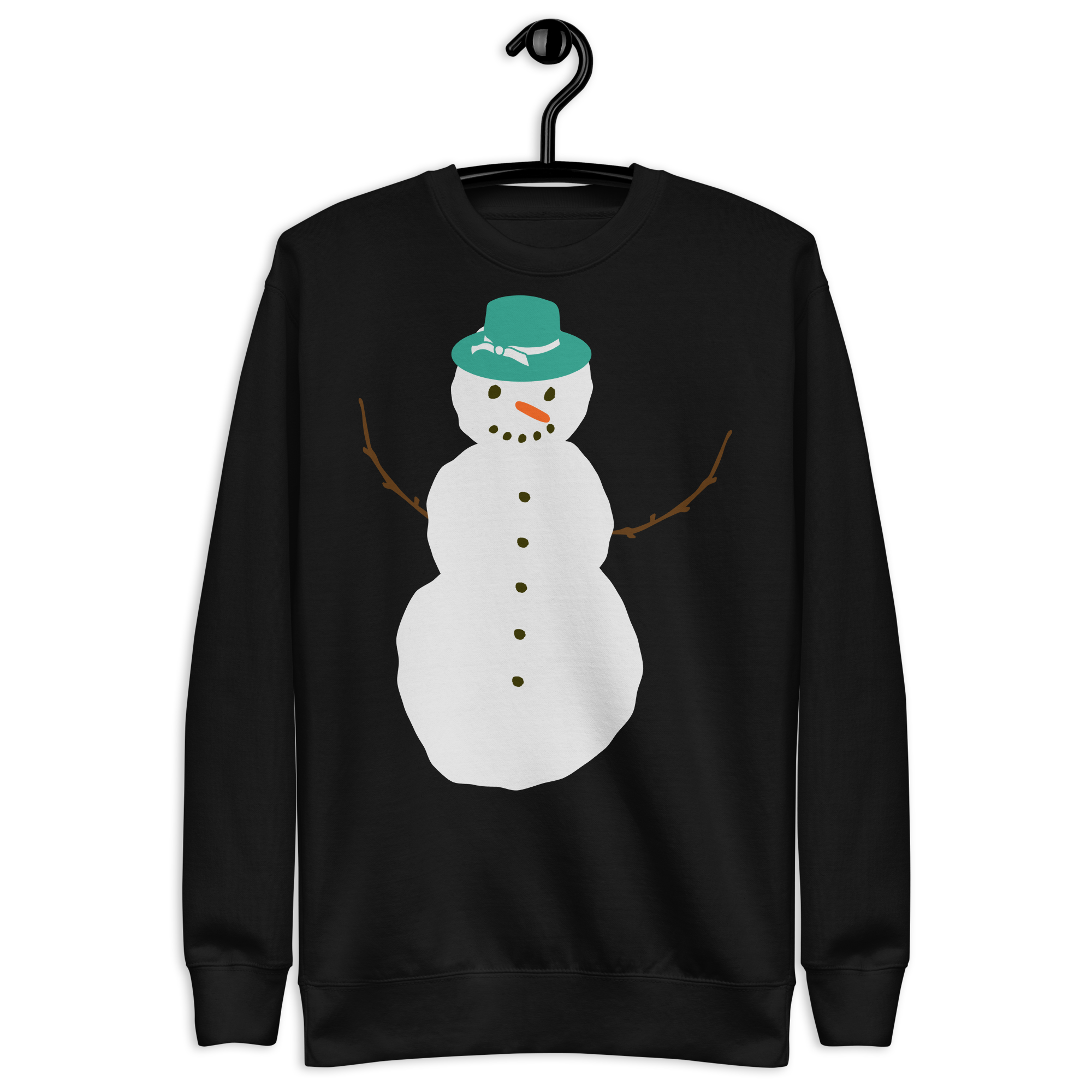 Unisex Snowman Christmas Premium Printed Sweatshirt team-royal