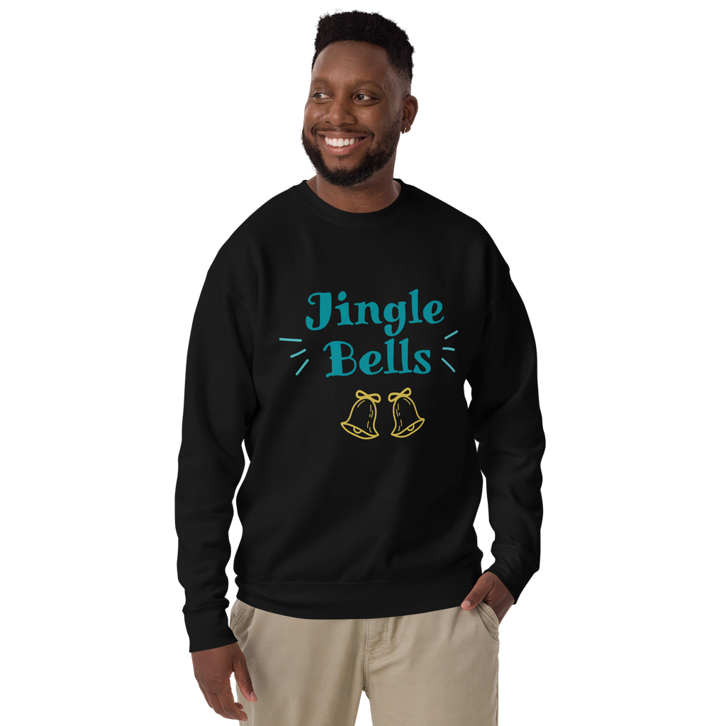 Unisex Jingle Bells Christmas Premium Printed Sweatshirt 