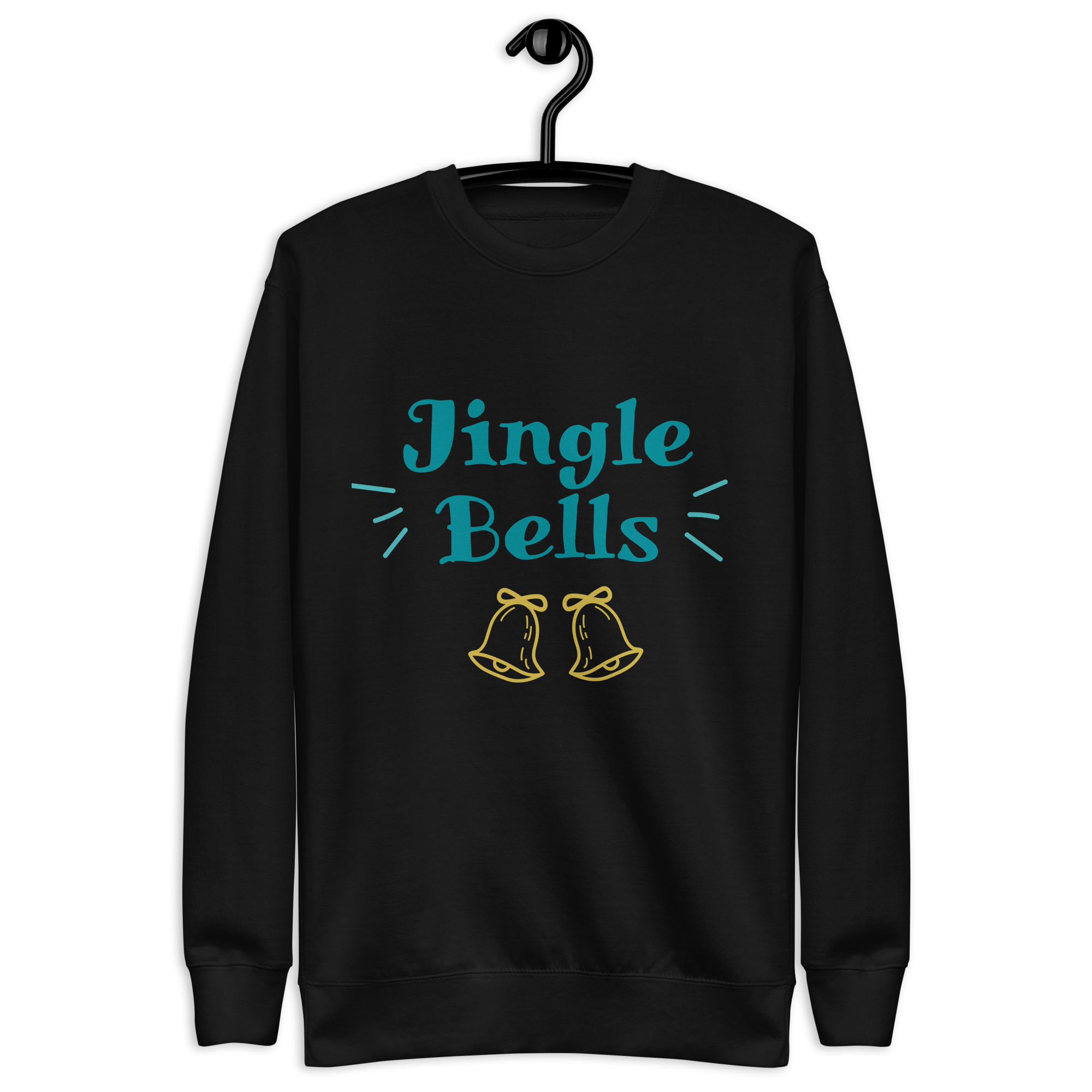 Unisex Jingle Bells Christmas Premium Printed Sweatshirt 