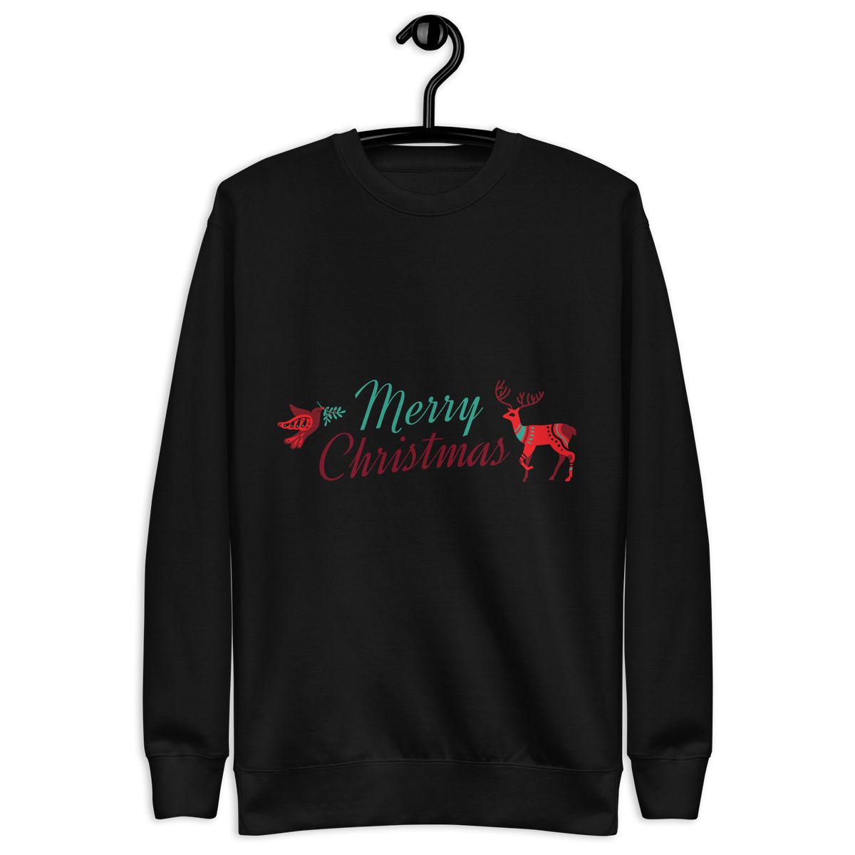 Unisex Deer Christmas Premium Printed Sweatshirt 1 bone
