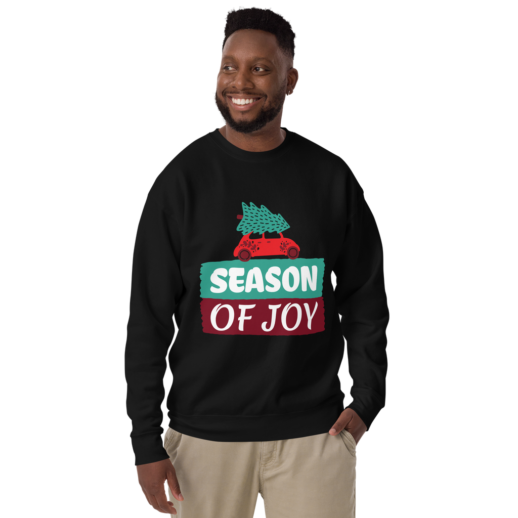 Unisex Season Of Joy Christmas Premium Printed Sweatshirt 