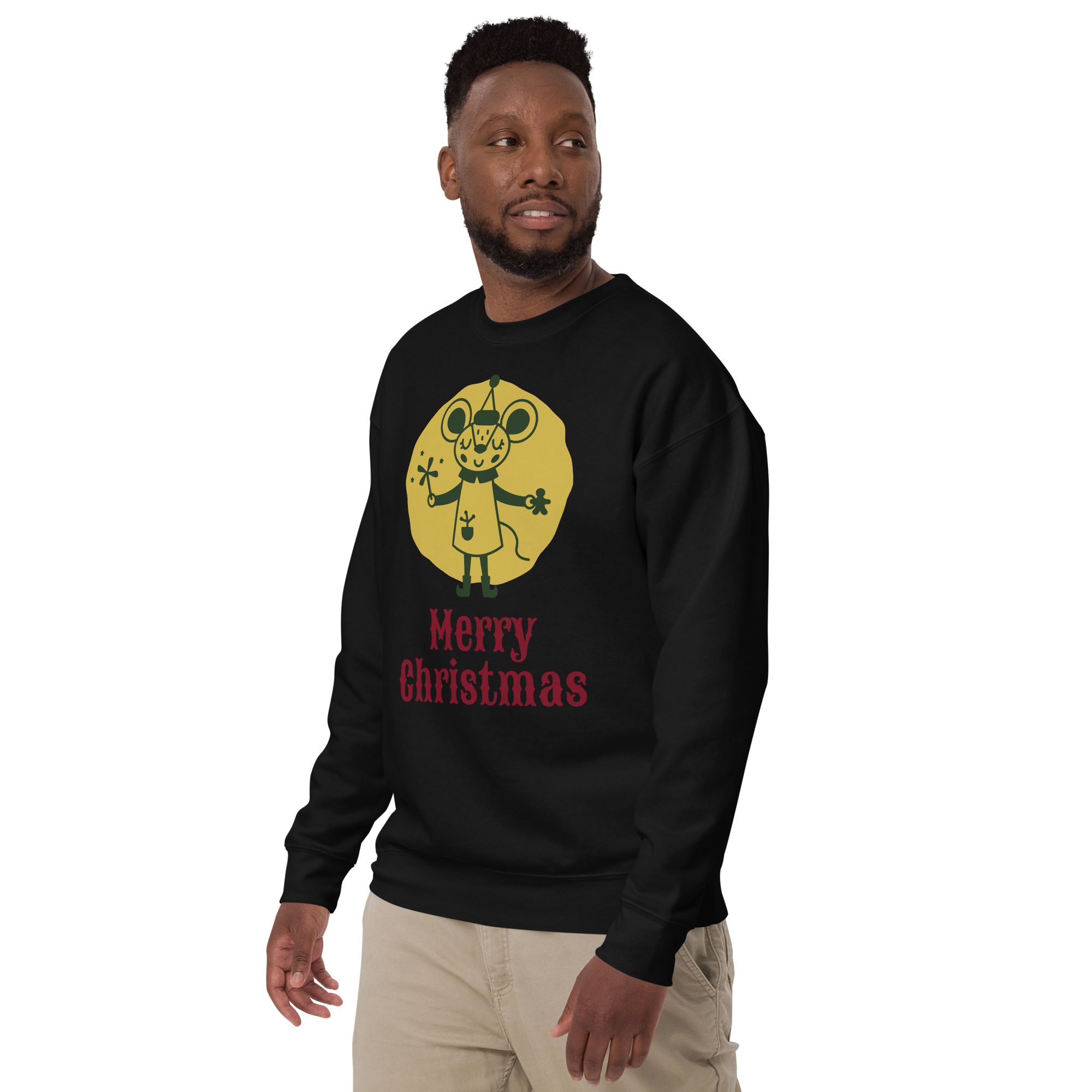 Unisex Merry Christmas Jerry Premium Printed Sweatshirt 