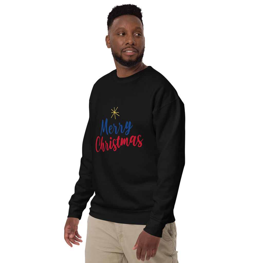 Unisex Merry Christmas Premium Printed Sweatshirt 