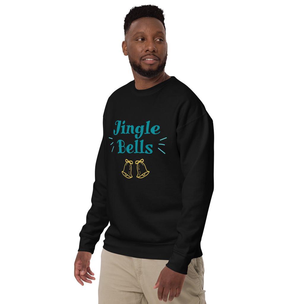 Unisex Jingle Bells Christmas Premium Printed Sweatshirt 