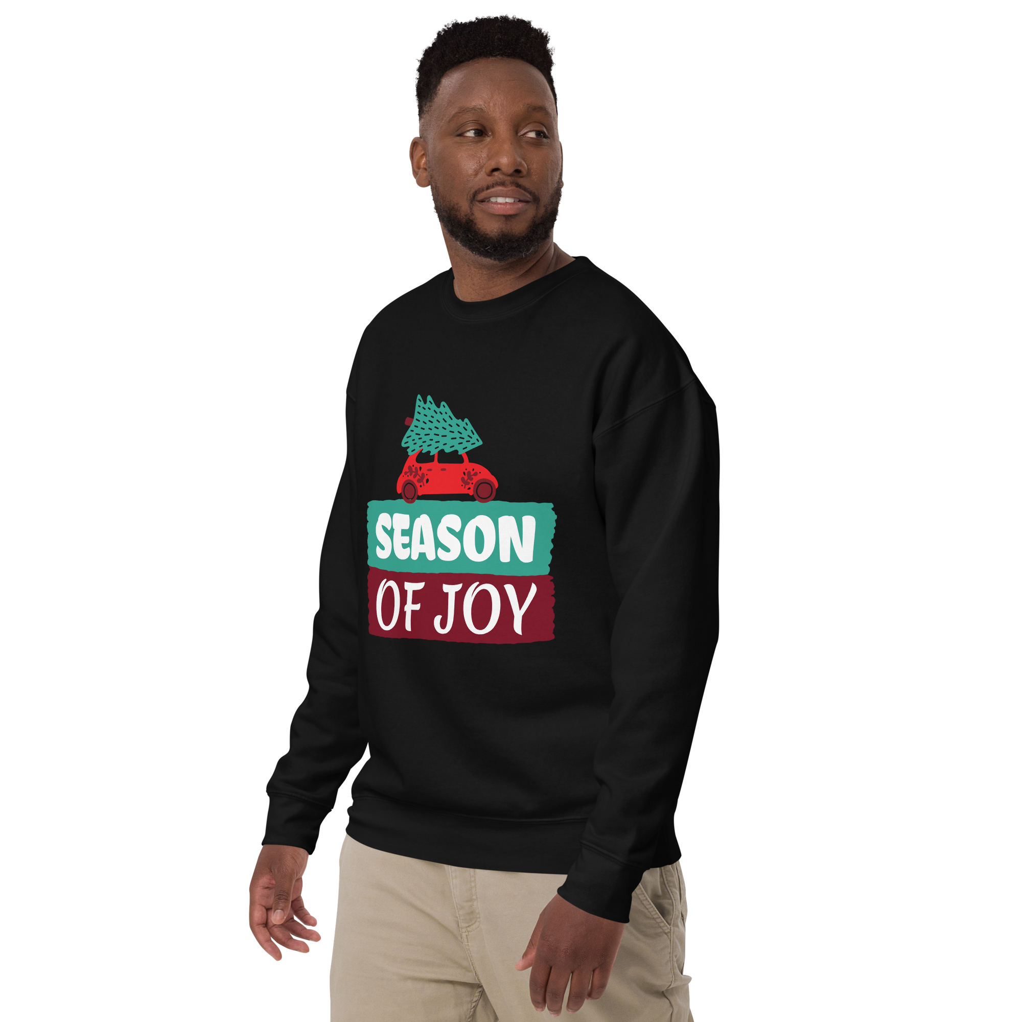 Unisex Season Of Joy Christmas Premium Printed Sweatshirt 