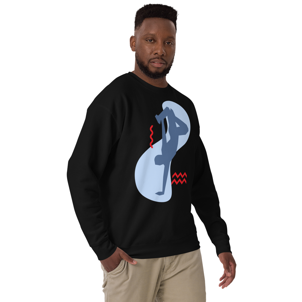 Unisex Yoga Dancer Pose Premium Printed Sweatshirt team-royal