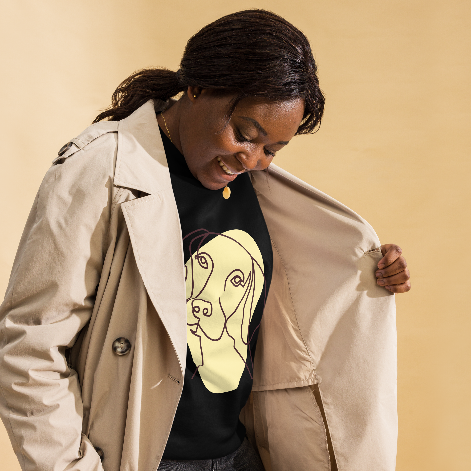 Unisex Life Is Better With Dog Premium Printed Sweatshirt 2 charcoal-heather