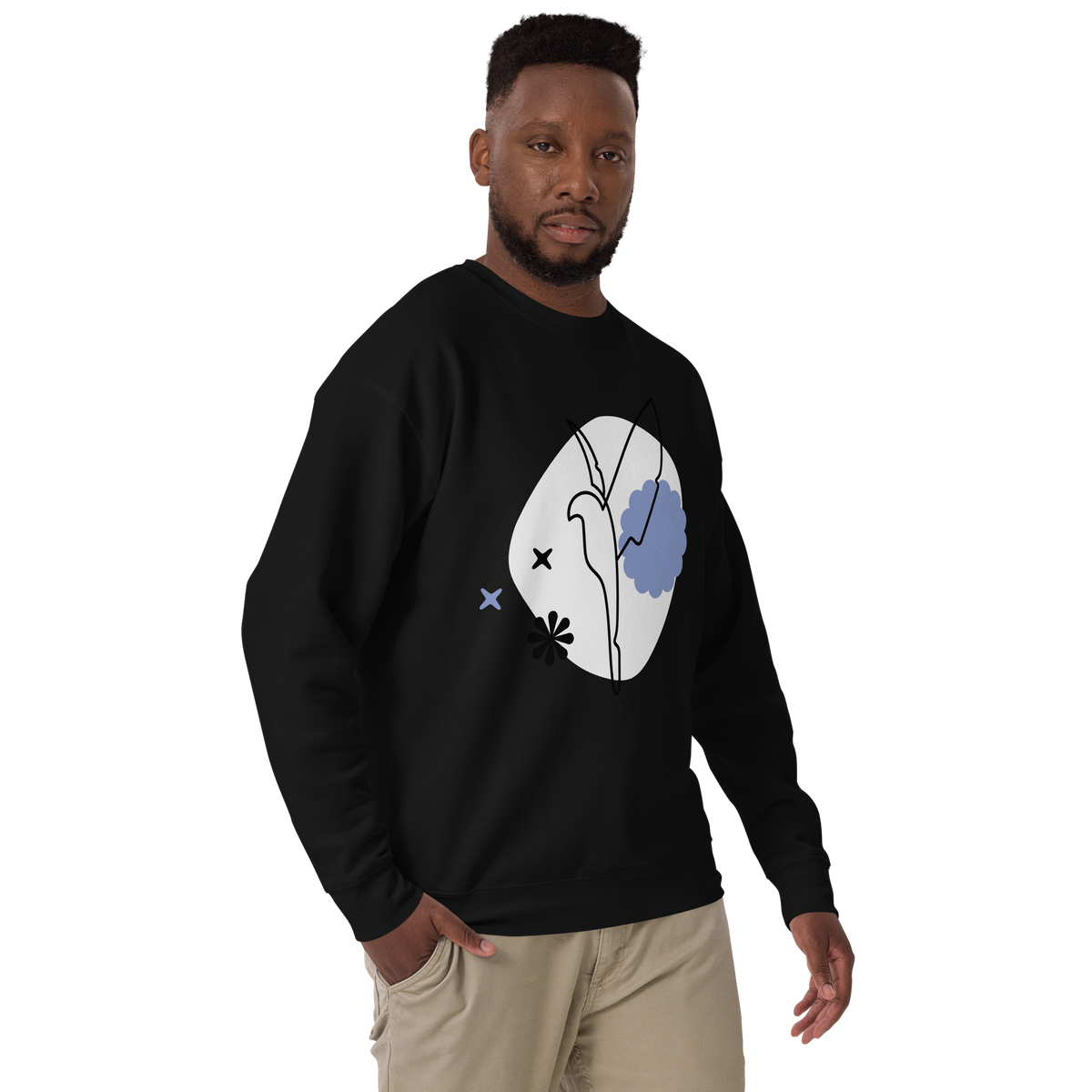 Unisex Dove Premium Printed Sweatshirt 