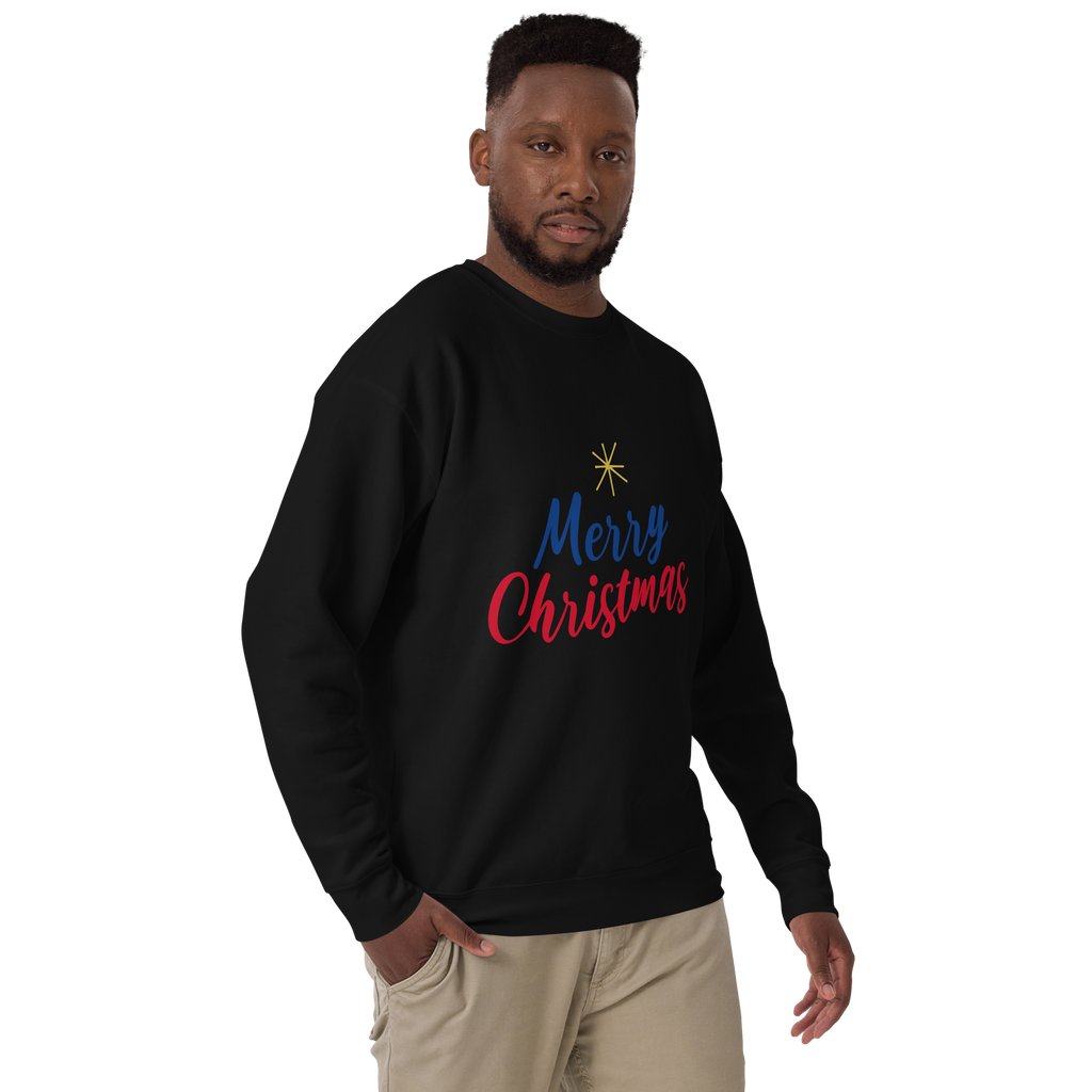 Unisex Merry Christmas Premium Printed Sweatshirt 