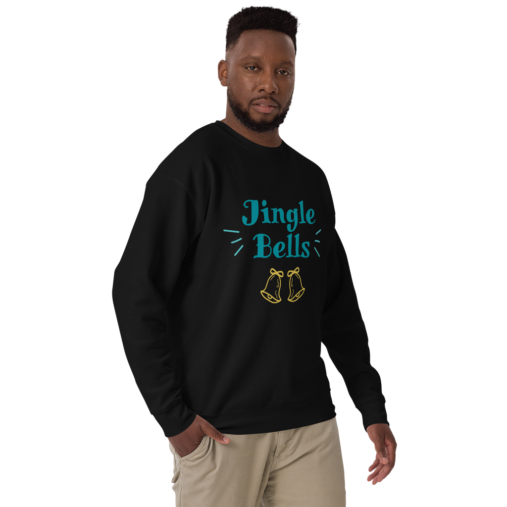 Unisex Jingle Bells Christmas Premium Printed Sweatshirt 