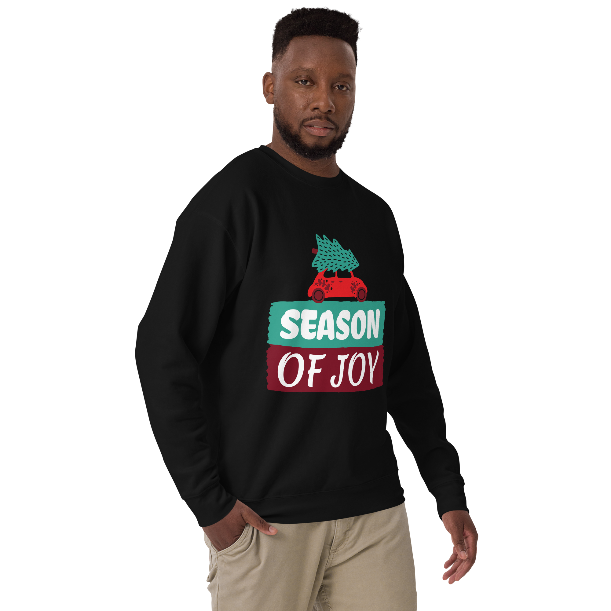 Unisex Season Of Joy Christmas Premium Printed Sweatshirt 