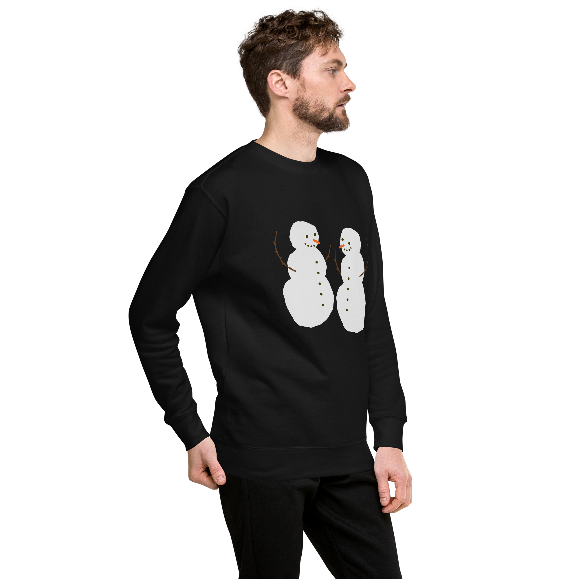 Unisex Snowman Christmas Premium Printed Sweatshirt 1 