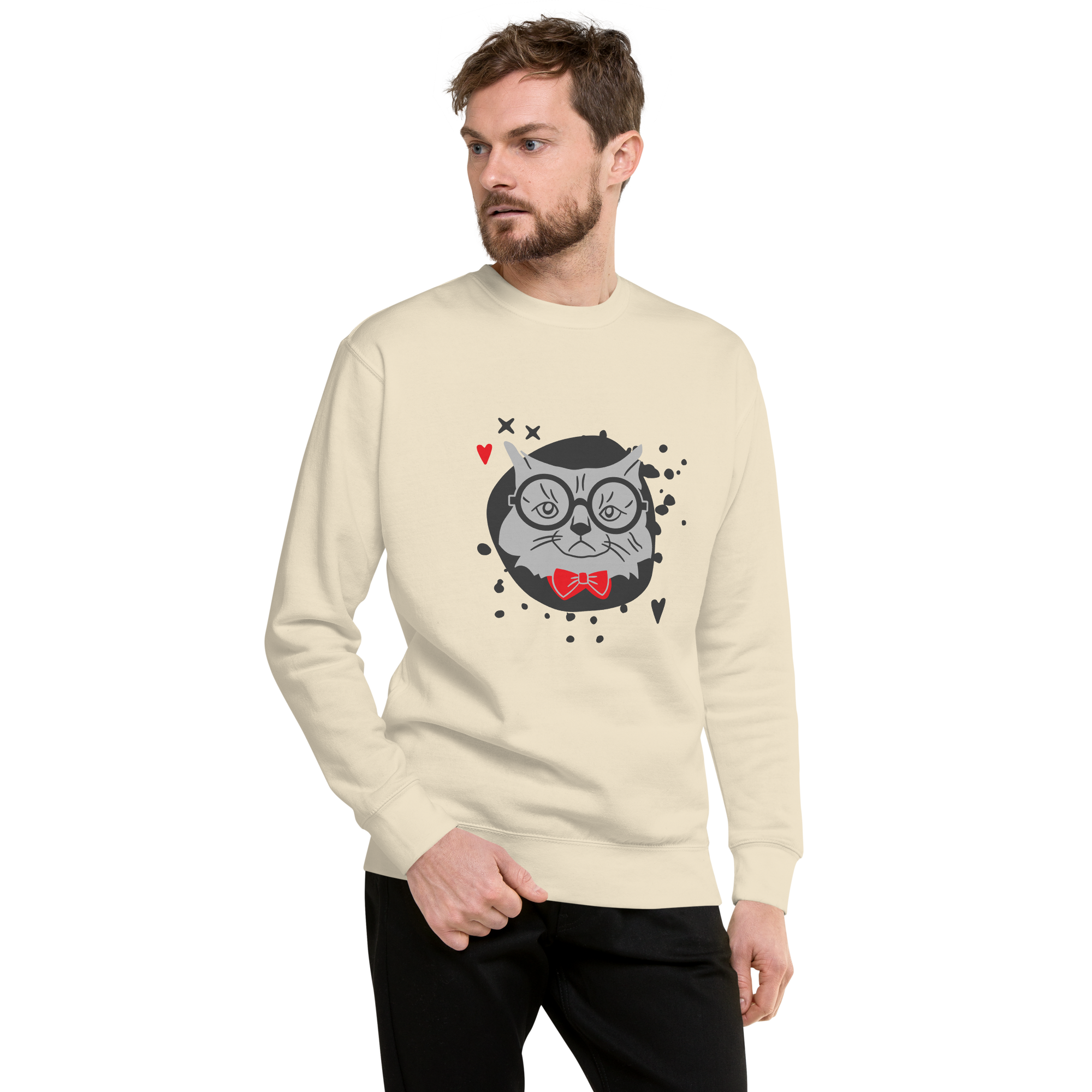 Cute Owl Graphic Sweatshirt navy-blazer