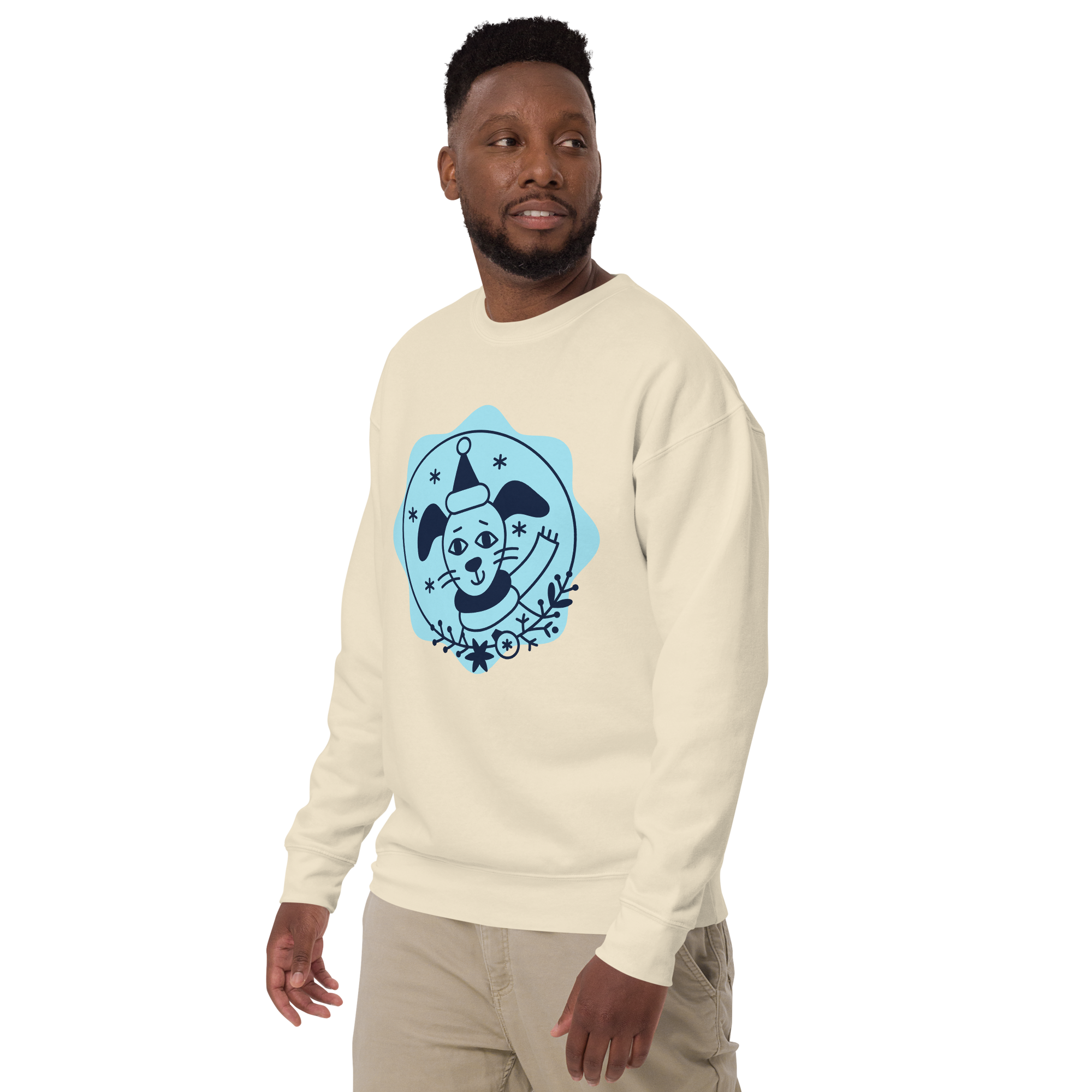 Unisex Dog Birthday Sweatshirt Premium Printed Sweatshirt black