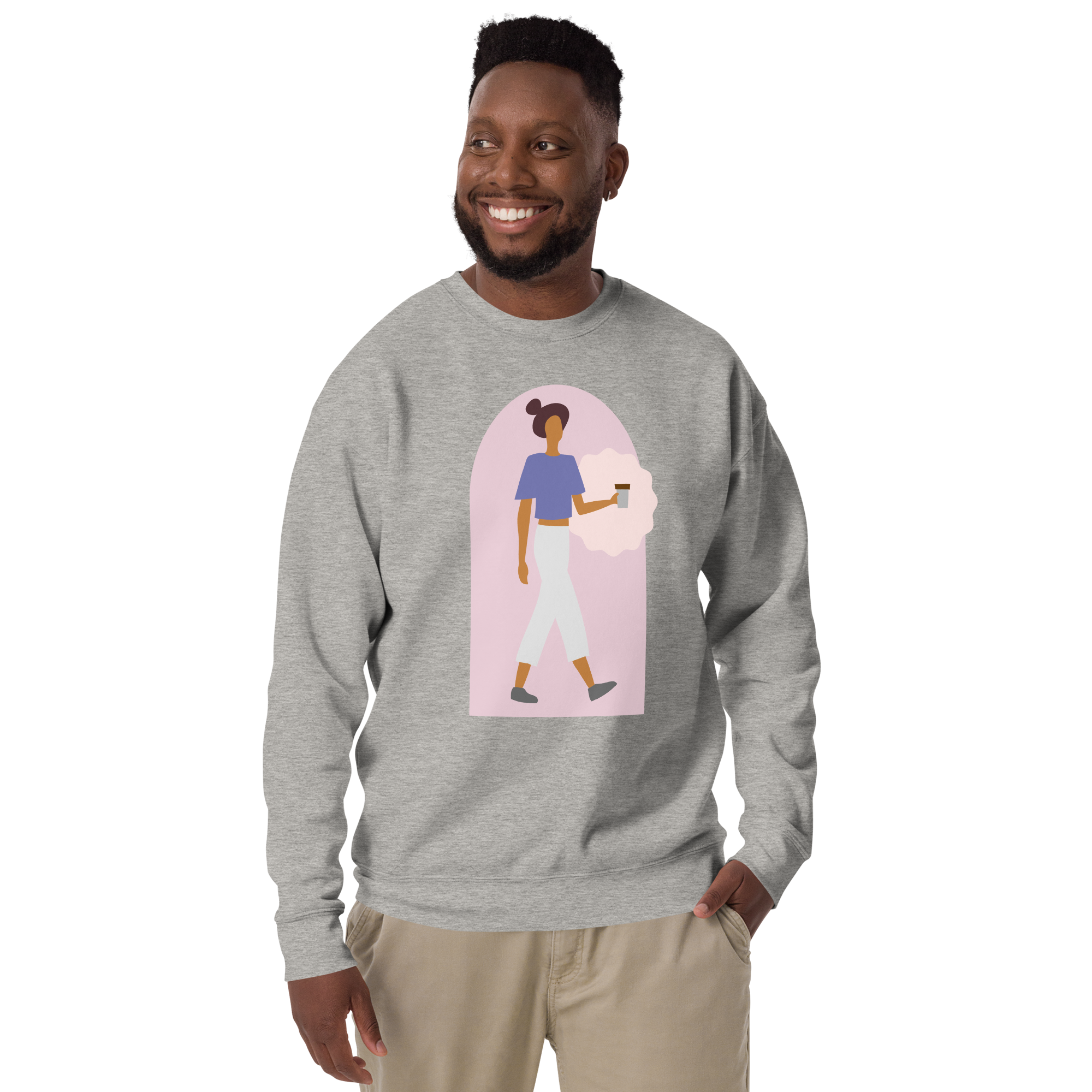 Unisex Kindness Is Invincible Premium Printed Sweatshirt 1 team-red