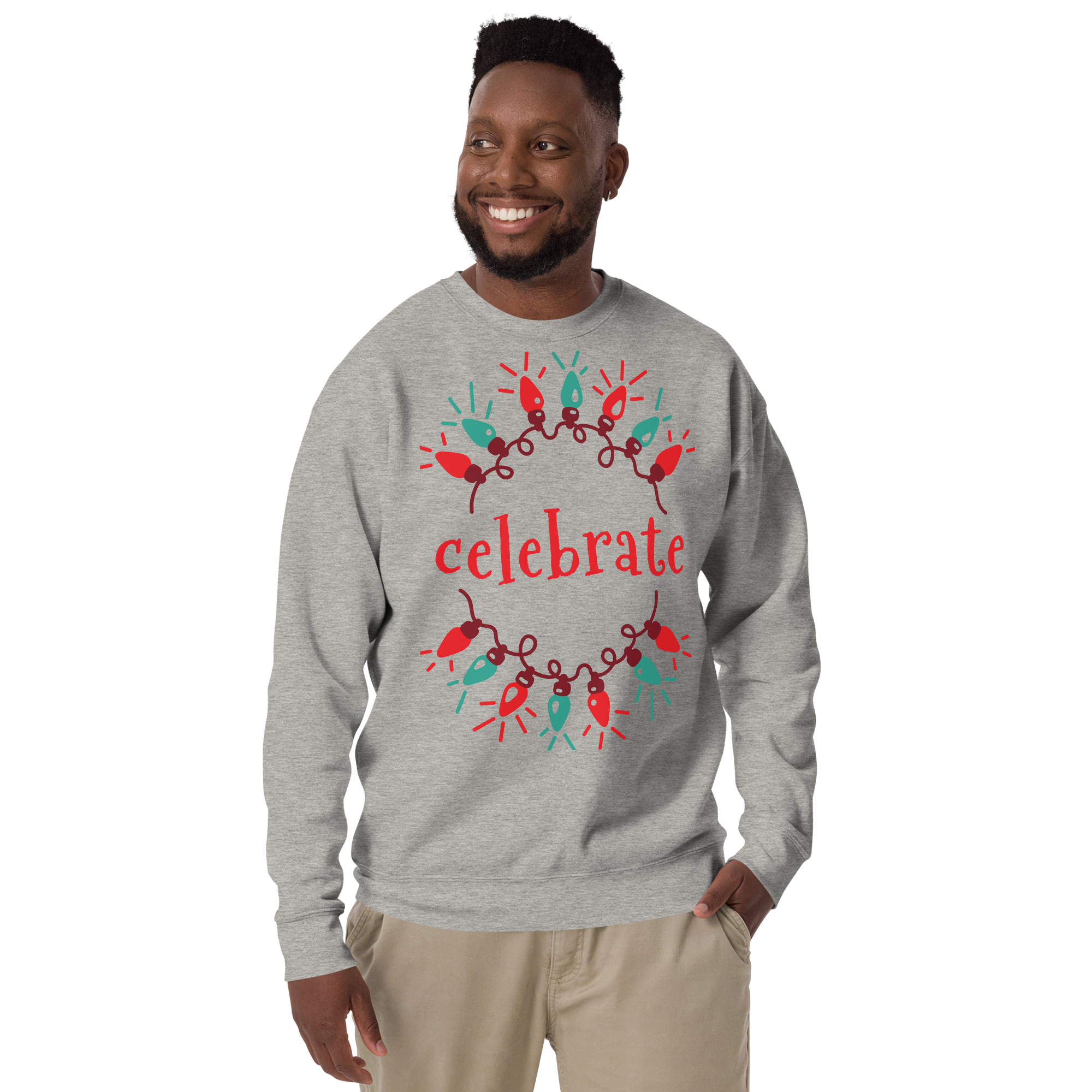 Unisex Celebration Premium Printed Sweatshirt forest-green