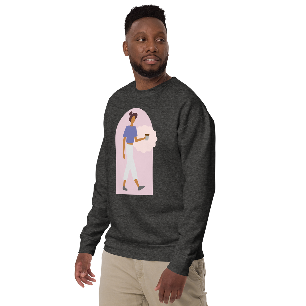 Unisex Kindness Is Invincible Premium Printed Sweatshirt 1 black