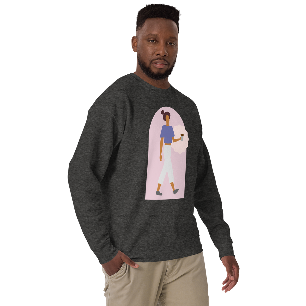 Unisex Kindness Is Invincible Premium Printed Sweatshirt 1 black
