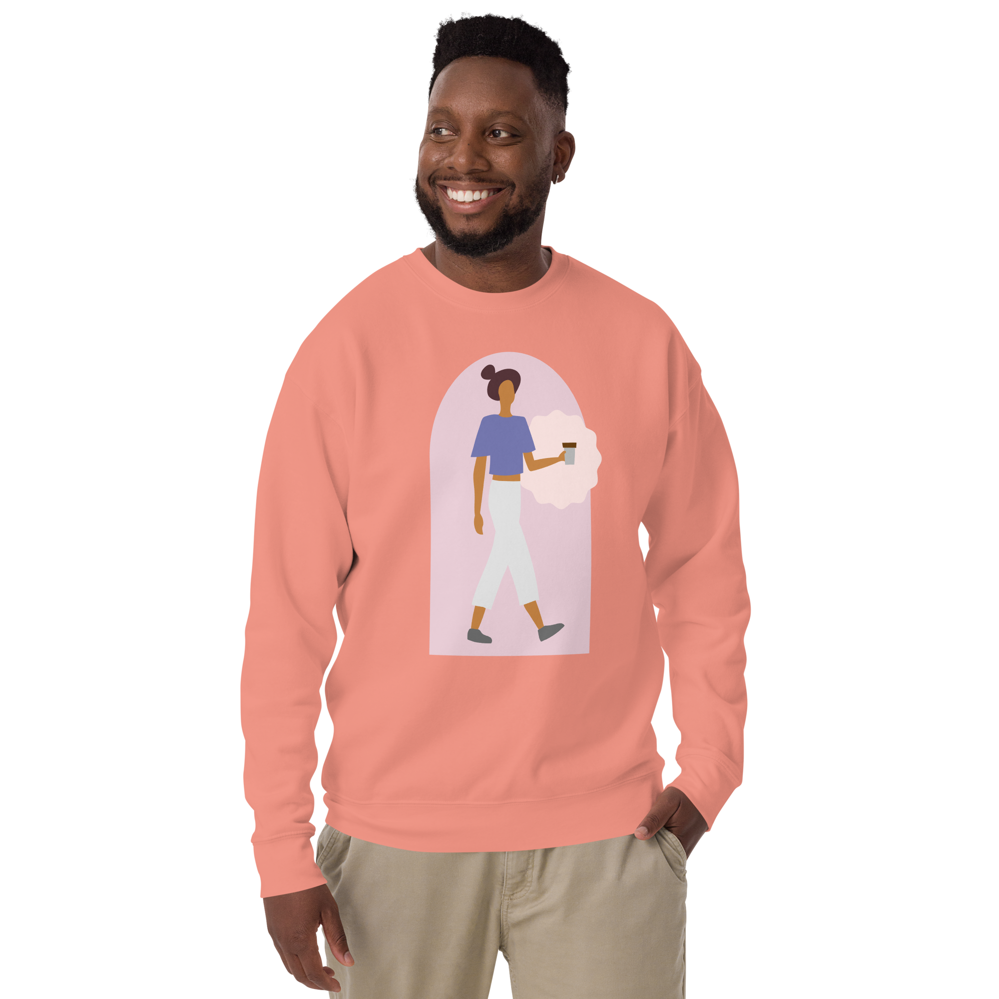 Unisex Kindness Is Invincible Premium Printed Sweatshirt 1 forest-green
